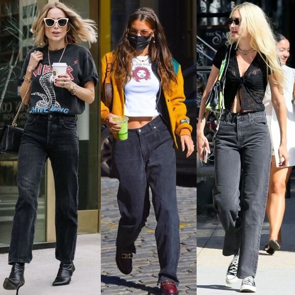 Wrangler Relaxed Fit High-Rise Straight Leg Jeans Washed Black 30 x 30 - Picture 10 of 10